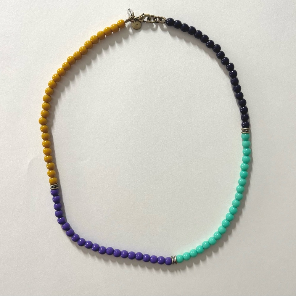 Crewcuts Yellow, Purple, and Turquoise Beaded Necklace